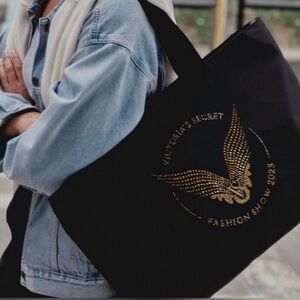 Victoria's Secret FASHION SHOW 2025 Black Tote with Rhinestone Detail